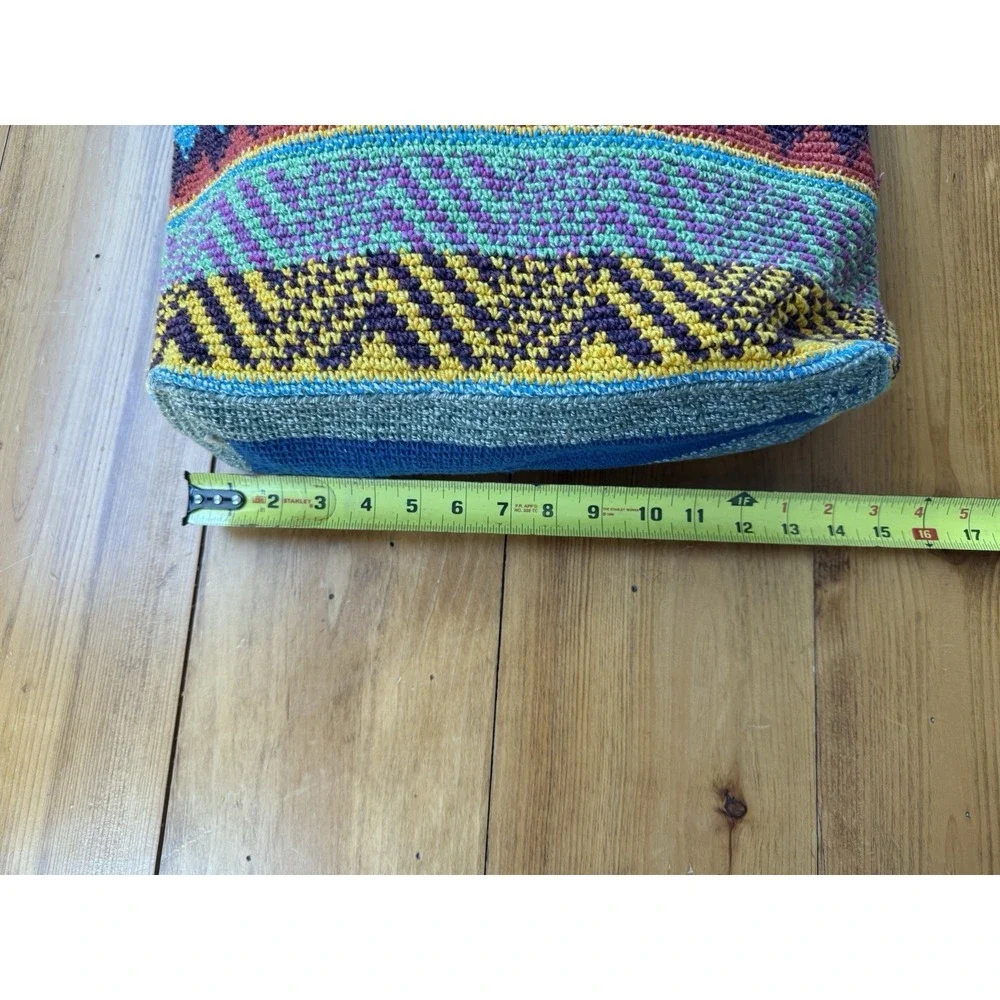 Bamboo Trading Co. Boho Weekender Bag Handmade Guatemala Handwoven Leather Strap